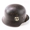 Image 5 : WWII German Waffen SS Single Decal M42 Helmet