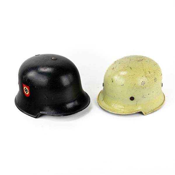 WWII German Fire Police M-34 Double Decal Helmet