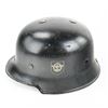 Image 4 : WWII German Fire Police M-34 Double Decal Helmet