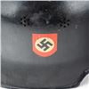 Image 6 : WWII German Fire Police M-34 Double Decal Helmet