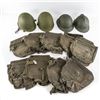 Image 1 : US M1 Paratrooper & French Helmet-Gas Mask Bag Lot