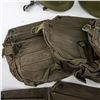 Image 6 : US M1 Paratrooper & French Helmet-Gas Mask Bag Lot
