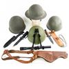 Image 1 : WWII Helmet Knife Scope Lot-British US Italian