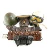 Image 1 : WWII Era US Russian Finnish Helmet Bandoleer Lot