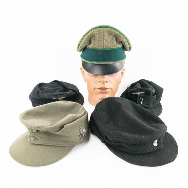 WWII German SS Panzer M43 Hat Lot-New
