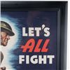 Image 2 : WWII US "Let's All Fight" Buy War Bonds Poster