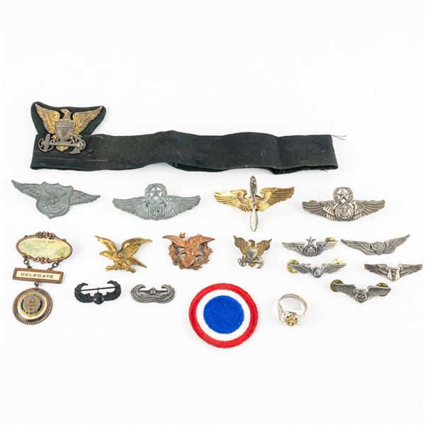WWII & Later US Coast Guard, USAF Wings Pin Lot