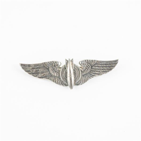 WWII USAAF Bombardier Wings-Luxenberg Pinback