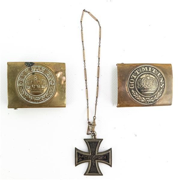 WWI German Iron Class 2nd Class-Belt Buckle Lot