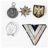 Image 6 : WWII German Medal Patch Hat Badge Lot