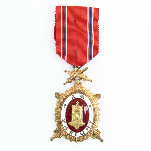WWII Czechoslovakia Order of Charles IV 1st Medal