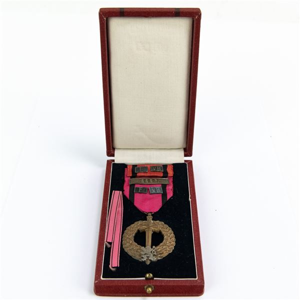 WWII Czechoslovak Army Abroad Medal W/ Case