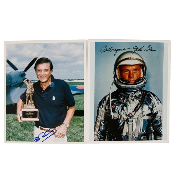 John Glenn, Cliff Robertson Autographed Photos