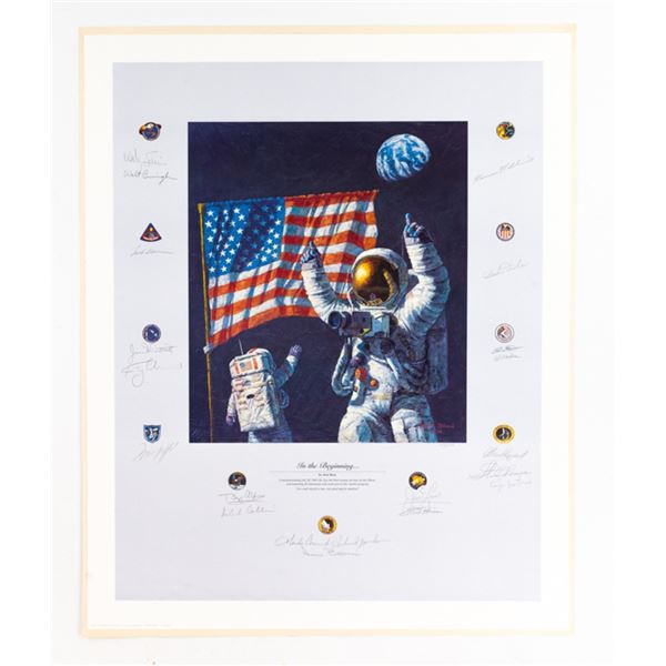 Apollo Program Astronaut Signed Print