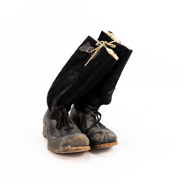 WWII British RAF 1943 Escape Pattern Flight Boots