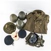 Image 1 : WWI WWII US M1 Helmet French Hat Uniform Lot