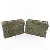 Image 1 : WWII US 30 Cal Ammo Box Can Lot-Crown Marker