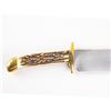 Image 7 : Jerry Van Eizenga Stag Bowie Knife- Blade 11"