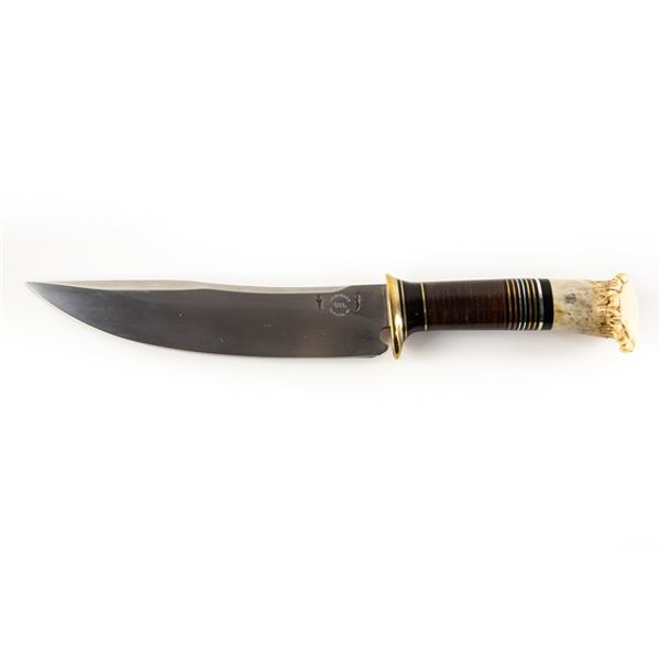 Jerry Van Eizenga Stag Handle Hunting Bowie Knife