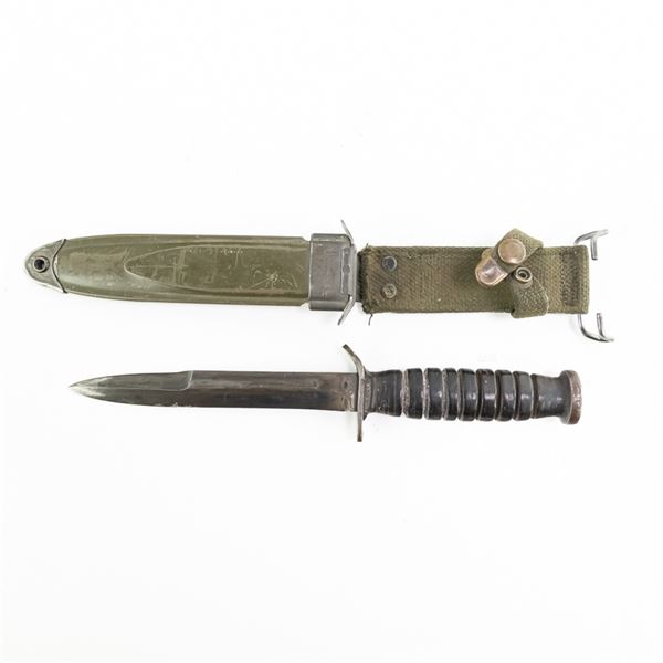 WWII US M3 Fighting Knife- Blade Marked Utica
