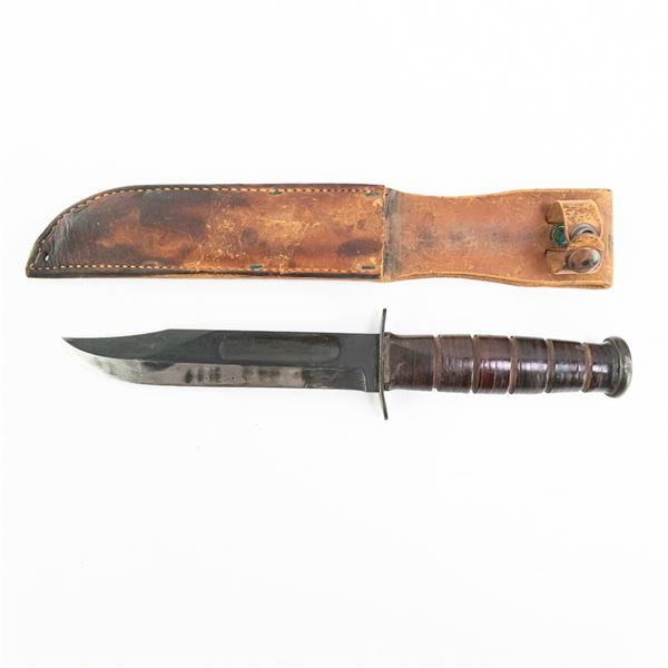 WWII US USMC Ka-Bar Mk2 Fighting Knife-Marine