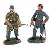 Image 12 : Collection of (11) W. Britain Toy Soldiers