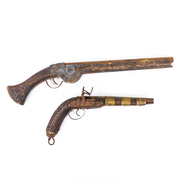 2 Decorator Movie Prop Flintlock Pistols