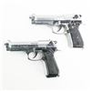 Image 1 : 2 Nickeled Kimar Beretta Blank Pistol Movie Props
