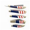 Image 12 : 5 American Flag Pocket Knives
