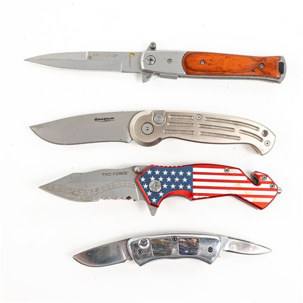 4 Switch Blade and Spring Assist Knives