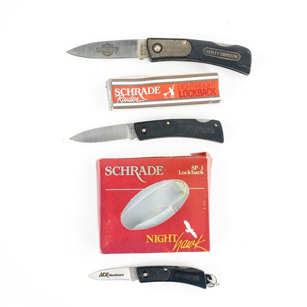 3 Schrade USA Pocket Knives SP1-3