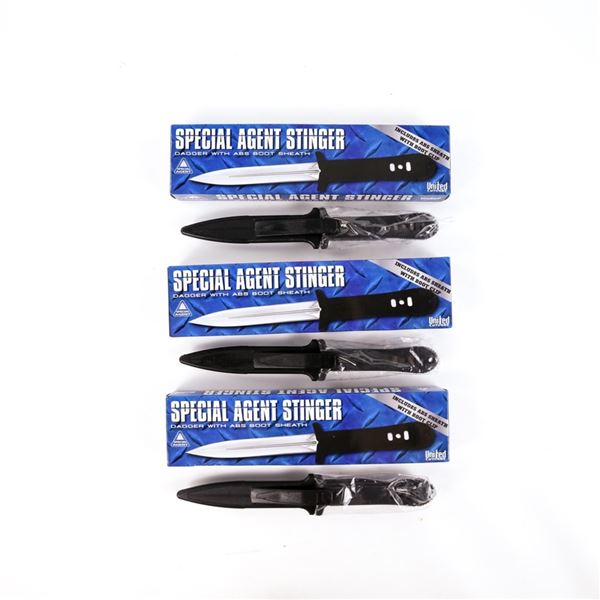 3 Bud-K Special Agent Stinger Boot Knives