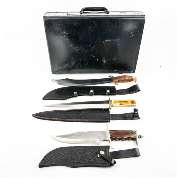 3 Bowie Style Knives