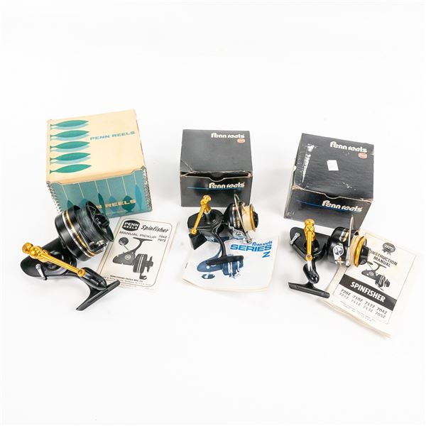 3x Vintage Penn Fishing Reels