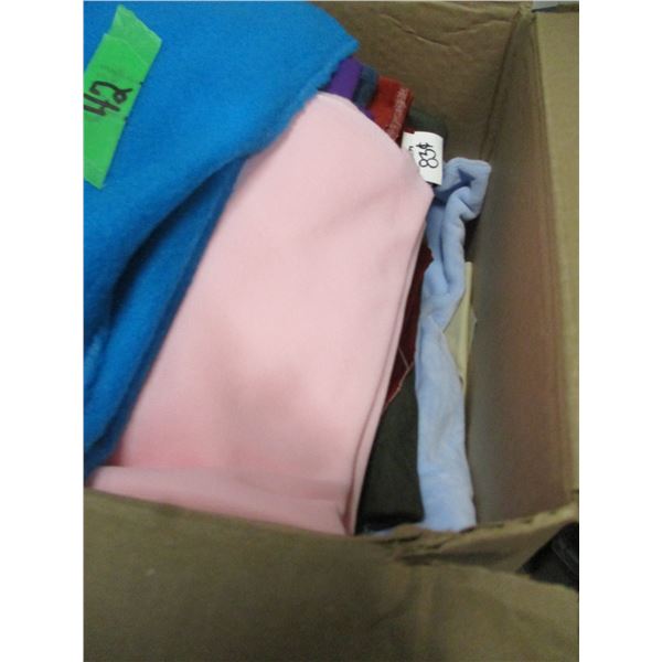 BOX C/W ASSORTED SEWING MATERIAL