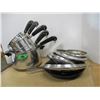 Image 1 : BASKET C/W ASSORTED POTS & PANS