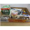 Image 1 : FLAT C/W PLUMBING SUPPLIES, HARDWARE, BRACKETS, MISC