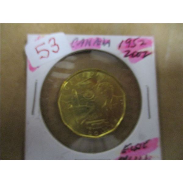 1952 - 2002 ELSIE MCGILL CANADA DOLLAR