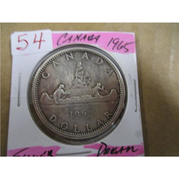 1965 CANADA SILVER DOLLAR