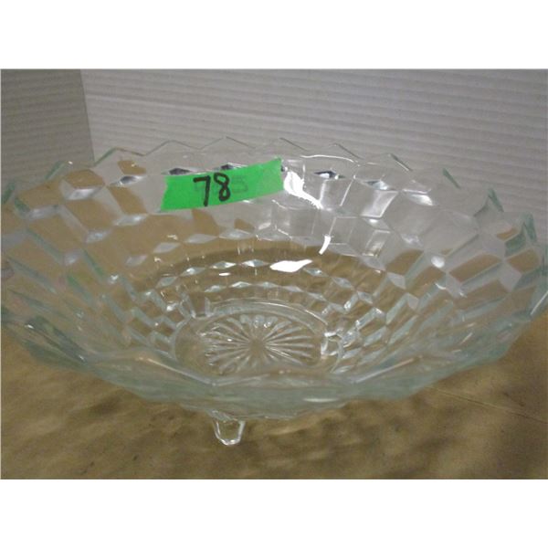 CRYSTAL FOOTED BOWL