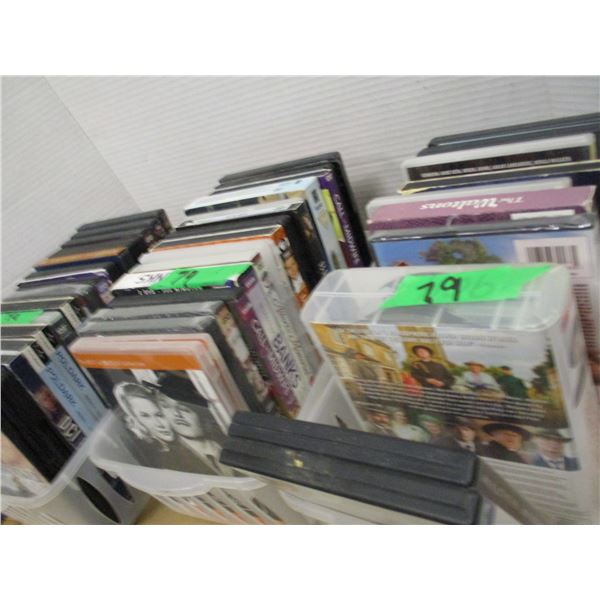 3 BINS OF ASSORTED DVD'S & VHS MOVIES