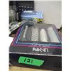 Image 2 : BOX C/W NOTEBOOKS, OFFICE SUPPLIES, HAIR CURLING SET, KEY FOBS, MISC
