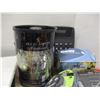 Image 3 : BOX C/W NOTEBOOKS, OFFICE SUPPLIES, HAIR CURLING SET, KEY FOBS, MISC
