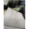 Image 5 : BOX C/W NOTEBOOKS, OFFICE SUPPLIES, HAIR CURLING SET, KEY FOBS, MISC