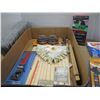 Image 1 : FREIGHT DAMAGE (AS IS):  FLAT C/W BROOM, LITES, RULER, MISC