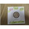 Image 1 : 1938 NEWFOUNDLAND SILVER FIVE CENT COIN