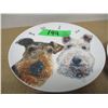 Image 1 : 4 DOG PLATES & GREEN DISH