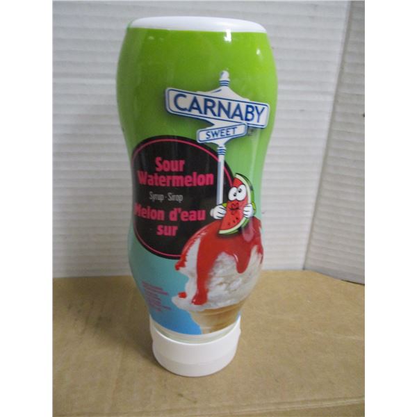 SHELF PULLS (AS IS):  SOUR WATERMELON SYRUP (425 ML) - BOTTLE