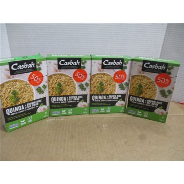 SHELF PULLS (AS IS):  QUINOA C/W BROWN RICE (180G) - 4 BOXES