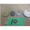 Image 3 : BAG C/W 4 ASSORTED FOREIGN COINS